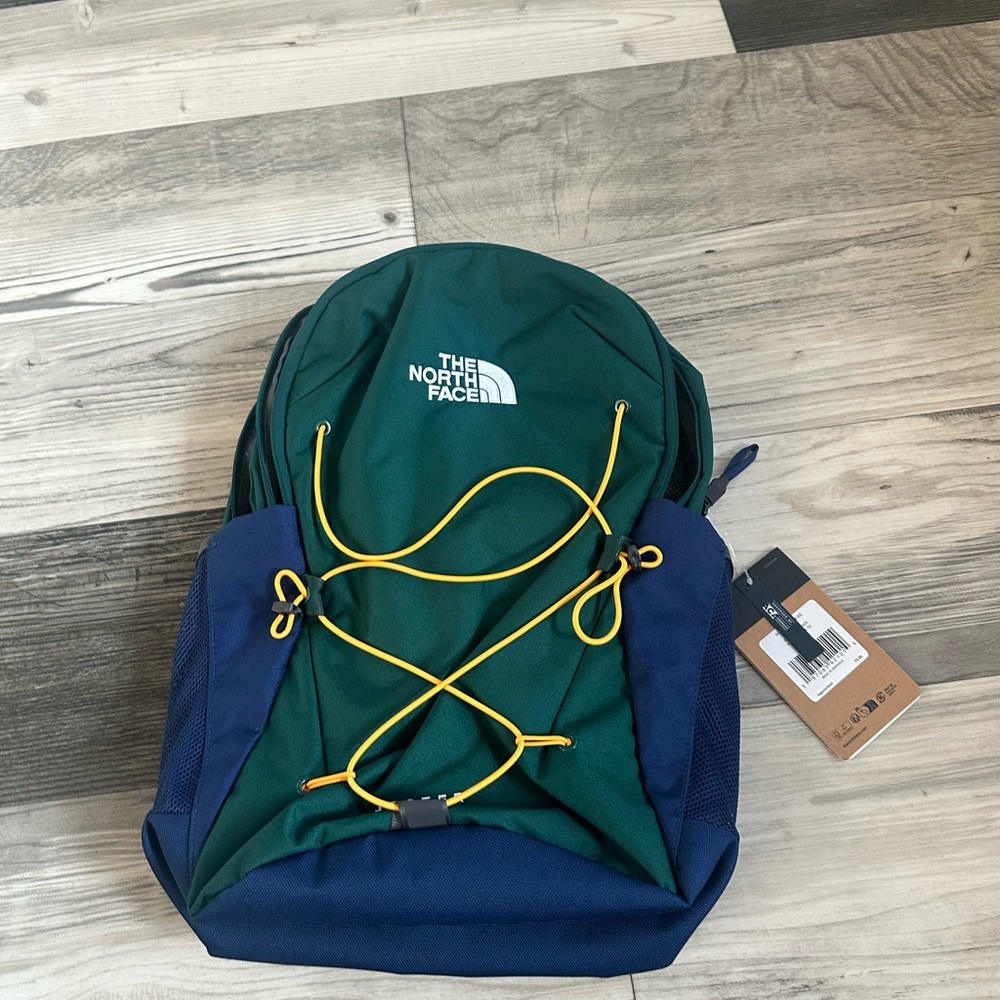 The North Face Green and Blue Athletic Backpack